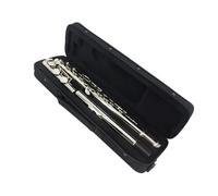 ZALHIN Instrumento de Flauta Llave De 16 Agujeros De Flauta C, Cuproníquel, Instrumento Musical De Viento De Madera Niquelado, Dizi con Estuche, Palo De Tela