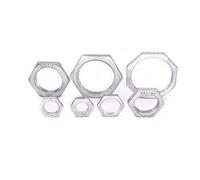 ZALINA Conexión de tubería Acero Inoxidable SS 304 Tuercas hexagonales Tuercas hexagonales 1/8"; 1/4";3/8"; 1/2";3/4"; 1";1-1/4"; 1-1/2";BSP 2 Piezas (Size : DN6)