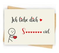 Zalingo Regalos románticos para él, dulce te amo mucho, tarjetas de aniversario para pareja, boda, regalo de San Valentín para esposa, marido, novio, novia