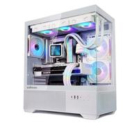 Zalman Chronix ATX Mid-Tower Gaming - Carcasa para PC, incluye 3 ventiladores ARGB, USB tipo C, parte superior de 360 mm y soporte de radiador lateral de 240 mm, vidrio templado panorámico, gestión de