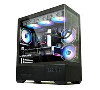 Zalman Chronix ATX Mid-Tower Gaming - Carcasa para PC, incluye 3 ventiladores ARGB, USB tipo C, parte superior de 360 mm y soporte de radiador lateral de 240 mm, vidrio templado panorámico, gestión de