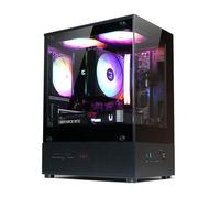 Zalman CUBIX-G Micro-ATX - Funda para PC, MATX con 3 ventiladores FRGB de 120 mm preinstalados, paneles de vidrio templado con vista panorámica, puerto USB tipo C, se adapta a GPU de hasta 280 mm