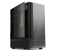 Zalman FIT Basic ATX - Carcasa de PC de torre media, panel de malla de alto flujo de aire, 1 ventilador PWM de 120 mm, panel lateral de vidrio templado, se adapta a radiador AIO de 360 mm, GPU de 325