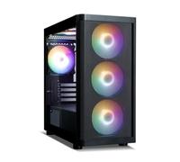 Zalman MATX - Carcasa para PC M4 SE Micro ATX, con ventiladores FRGB de 6 x 120 mm preinstalados, alto flujo de aire, panel lateral de vidrio templado completo, chasis compacto para computadora de