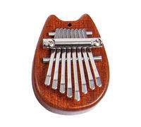 Zaltas Mini Kalimba 8 Key Thumb Piano, Solid Wood Kalimba Thumb Piano for Kids Adultos, Finger Piano Kalimba Instrumentos para la música Beginners-3 Styles Wood color-C