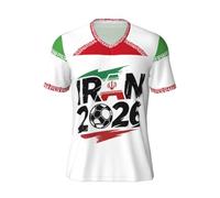 ZALXOZYL Camiseta Cuello V Bandera de Irán A Series L