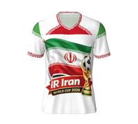 ZALXOZYL Camiseta Cuello V Bandera de Irán E Series L
