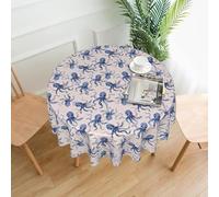 ZALXOZYL Cubierta de Superficie para Mesa de Té de 60 Pulgadas, de Calidad Comercial, Duradera, Diseño de Impresión de Rayas Monocromáticas para Vivir En Un Apartamento. Color 152cm
