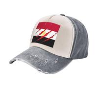 ZALXOZYL Gorra de Béisbol de Moda para Mujer con la Bandera de Egipto, Cierre Ajustable, Malla, para Deportes Al Aire Libre, Viajes, Camping Y Senderismo. Gray One Size