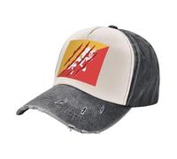 ZALXOZYL Gorra de Béisbol Vaquera de Golf, Estilo Vintage de Mezclilla Lavada con Diseño de Bandera de Bután, Estilo Desgastado, Ajuste Ajustable. 4 One Size