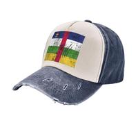 ZALXOZYL Gorra de Sol Transpirable Ajustable con Malla y Diseño de la Nueva Bandera de África Central 2026 para Hombres y Mujeres, para Correr, Uso Diario e Informal. Navy Blue One Size