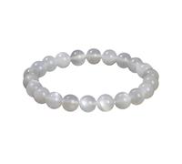 ZALXOZYL Pulsera de Cuentas Naturales Pulidas a Mano, Joyería con Piedras Preciosas de Ágata y Chakras para Mujeres y Hombres, Regalo de Cumpleaños.7Amoonlight10Mm