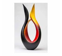 ZAMAEIU impresiones sobre lienzo Pintura al abstracta estético Talla de forma curvada minimalista, decoración de pared, salón, dormitorio, decoración del（negro-30x50cm Sin marco