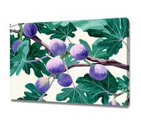ZAMAEIU Moderno Flores Arte Deco Botánica Fruto morado colgando de las ramas decoración de pared moderna para dormitorio, baño, sala de estar（Morado-30x50cm Enmarcado