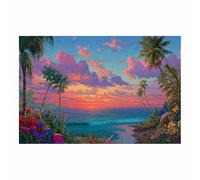 ZAMAEIU paisajes naturales Cuadro En Lienzo Vistas costeras Decoracion Pinturas, Murales Modernos Impresiones Para Dormitorio Salon Poster（naranja-20x30cm Sin marco