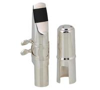 ZAMASS Accesorio para Saxofón Boquilla De Saxofón Tenor B-Plano con Kit De Clip De Tapa, Piezas De Instrumentos De Viento De Madera (Color : Silver)