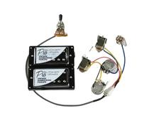 ZAMASS Pastilla para Guitarra Eléctrica con Arnés De Cableado De Conexión Pastillas Humbucker para Guitarra Eléctrica Estándar LP(Black)