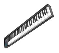 ZAMASS Piano Electrónico Piano Electrónico Digital Portátil Inteligente De 61 Teclas con 129 Tonos, 128 Ritmos Y 30 Canciones De Demostración