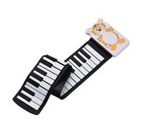 ZAMASS Piano Electrónico Piano Electrónico Plegable De 49 Teclas 8 Tonos 6 Demos Función De Grabación Altavoz Incorporado con Efecto De Sostenimiento De Eco