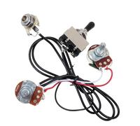 ZAMASS Rnés De Precableado Guitarra Arnés De Cableado para Guitarra Eléctrica Precableado Dos Pastillas Potenciómetros De 3 Vías Y 500 K Arnés De Guitarra