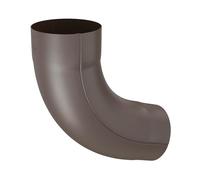 ZAMBELLI codo de bajante 72 grados galvanizado, plegado de una pieza 80mm cobre marrón Codo de tubo alta protección contra la corrosión, fácil instalación sin soldadura