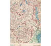 Zambia, Zimbabwe, and Malawi Map Journal: Vintage Map Notebook