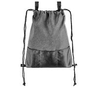 Zamboo - Bolsa Carro Bebe Universal | Mochila Pañales con Ganchos | Ligera y Espaciosa con Compartimentos | Organizador de Biberones y Pañales, Gris Negro, 43x33 cm, Poliéster