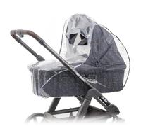 Zamboo Burbuja de Lluvia Universal para Capazo - Plástico Transparente para Carro de Bebé con Ventana Frontal - Visera y Malla de Ventilación - Impermeable - Resistente - Sin Sustancias Nocivas