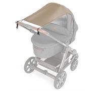 Zamboo Parasol Carrito Bebé Universal con Protección UV 50+ para Silla de Paseo y Capazo - Toldo con Filtro Solar con Recubrimiento Regulable - Capota Protectora - Beige