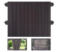 Zamboo Parasol Coche Lateral Bebe con Protección UV 2Ud. - Cortinas Coche Laterales XXL - para Sol Ventanilla Infantil con Ventosa, 68 x 50 cm - Gris
