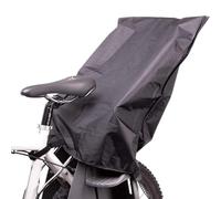 Zamboo Protector de Lluvia para Silla Infantil de Bicicleta con Funda para Sillín | Cubierta Impermeable para Asiento Trasero de Niño | Compatible con Römer - Hamax - Thule y Otros - Negro