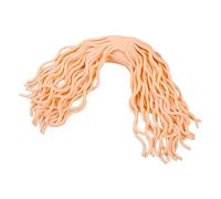 Zambuph 10 Unidades de Fideos de Mono Oscuro, Fidget para tricotilomanía, Suaves y Fideos, 10 Pack/Lote, Juguete Goma Jumbo , Naranja