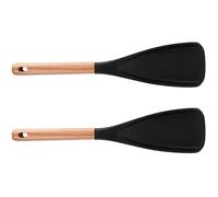 Zambuph 2 pack/lote cuchara multifunción temperatura necesita cucharas de Para madera cocina agarre ergonómico cocina de Para madera cuchara sílice