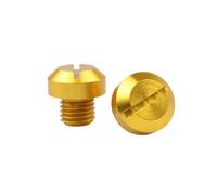 Zambuph 2 Piezas, 10mm, aleación de Aluminio, Tapones para Orificios de Espejo retrovisor, Tornillos Derechos, Cubiertas Pernos Resistentes al Desgaste, Soporte para Espejo retrovisor, Oro