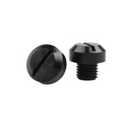 Zambuph 2 Piezas, 10mm, aleación de Aluminio, Tapones para Orificios de Espejo retrovisor, Tornillos Derechos, Cubiertas Pernos Resistentes al Desgaste, Soporte para Espejo retrovisor, Negro