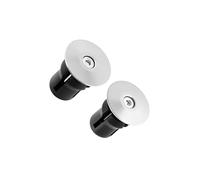 Zambuph 2 tapones para manillar de bicicleta, tapones para manillar de bicicleta para ciclismo BMX, la mayoría las bicicletas, marcas M colores, Plata sin marca, 3.2 x .6 cm