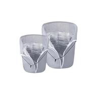 Zambuph 2 unids/set cubiertas para plantas bolsas de jardín reutilizables con cordón para patios e invernaderos jardines de tela Oxford. , Gris , 45*50cm