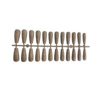 Zambuph 24 piezas de uñas postizas, parche para uñas, puntas de artificiales, herramienta arte manicura, champán