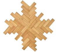 Zambuph 24 unids/Bolsa 1/12 casa de muñecas miniaturas Piso DIY para muñecas Modelo simulación Pisos de para Madera Muebles Accesorio Cocina , Rectángulo