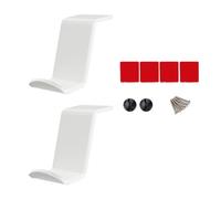 Zambuph 2X Accesorios para juegos debajo del escritorio Soporte universal para controlador Vitrina acrílica Estante multifunción para auriculares