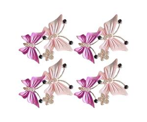 Zambuph 4 pack/lote Clip para salida de aire de coche duradero durante mucho tiempo hermosa decoración aleación Clip salida aire acondicionado coche fácil
