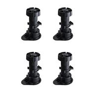 Zambuph 4 Piezas de Patas Ajustables para Armario, Sala de Estar, Dormitorio, baño, Cocina, mesita Noche, Patas Apoyo, Accesorios, Clip pequeño