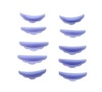 Zambuph 5 pares de rizadores de pestañas, herramienta para levantar pestañas, Kit, cepillo pelo para ojos domésticos, herramientas belleza moda, Violeta