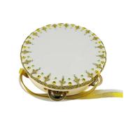 Zambuph Accesorio de baile dorado para actuación de ballet, pandereta, tambor mano, percusión, regalo, expresión artística inspiradora, pandereta mano, tambor, percusión, regalo