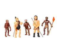 Zambuph Acción de Juguete para niños Modelo Humano de Halloween Que interactúa con Figuras humanas primitivas 5 unids/Set Emulación Modelos Humanos primitivos Modelo evolución Humana Hombre