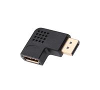 Zambuph Adaptador de ángulo de 90 Grados hacia Arriba y Abajo Convertidor Conector Codo en ángulo Izquierdo y Derecho 270 Grados DP para proyector computadora portátil