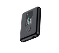 Zambuph Adaptador de Audio, Receptor de señal, transmisor inalámbrico, Pantalla Digital, operación Simple, Mano Obra, Divisor, Suministros para Coche