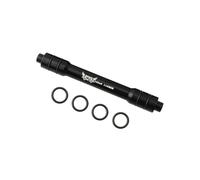 Zambuph Adaptador de Eje pasante de Bicicleta, práctico Cubo Rueda Delantera, Eje conversión Flexible dureza, Adaptador Ligero liberación rápida, Negro