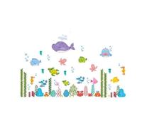 Zambuph Adhesivo de pared de dibujos animados lindo encantador impermeable autoadhesivo vinilo paredes calcomanías Mural arte papel pintado niños niñas habitaciones