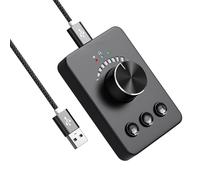 Zambuph Ajuste rápidamente el Volumen con el Controlador de Volumen de computadora USB Que Cuenta con un Innovador para Sistema Control Digital con Opciones Silencio y Pausa Incluidas Perilla
